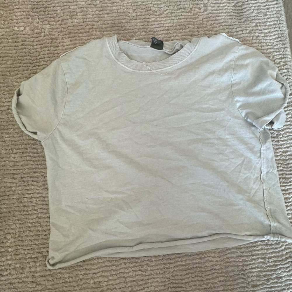 Grey crop top